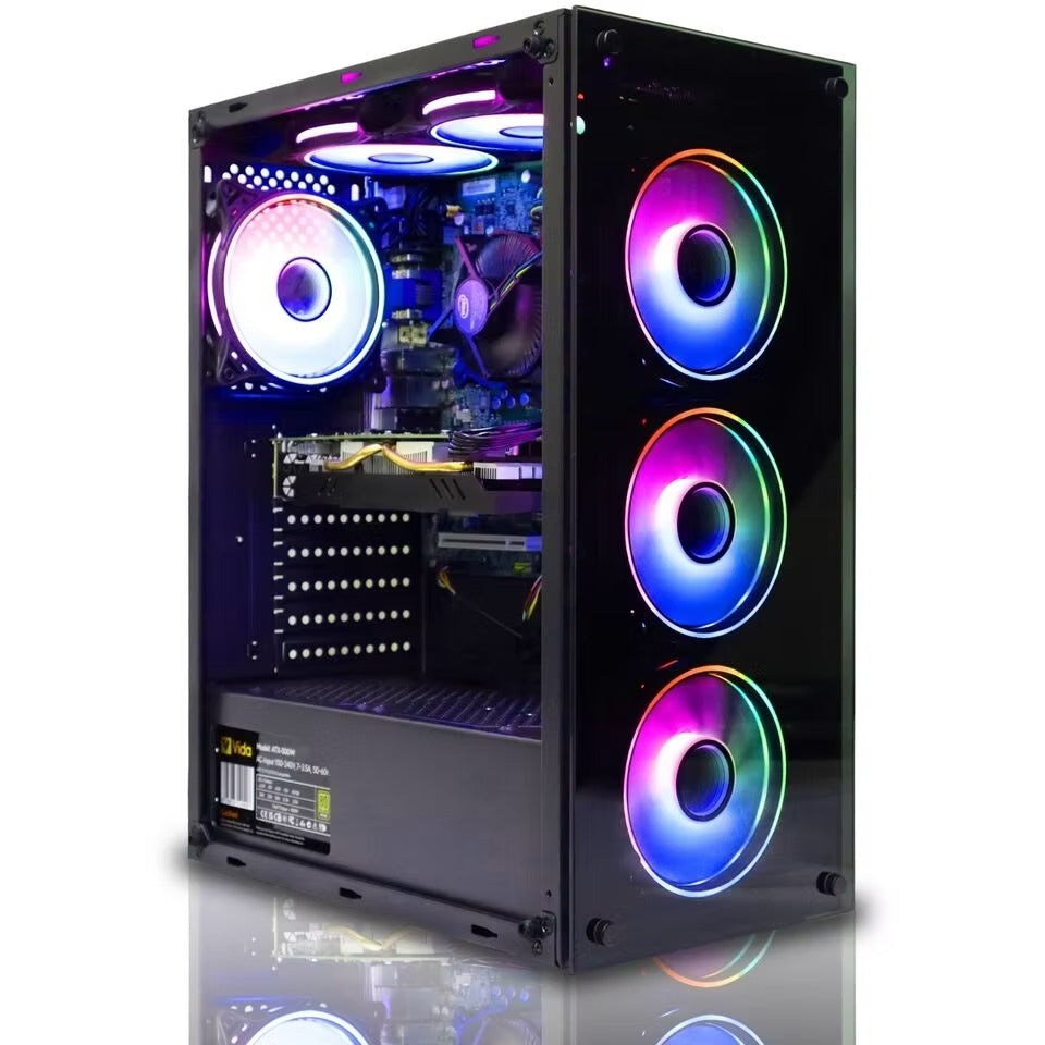 Mirage – Intel i5 7th Gen | 8GB GPU | 16GB RAM | 512GB SSD + 4TB HDD | RGB Gaming Tower